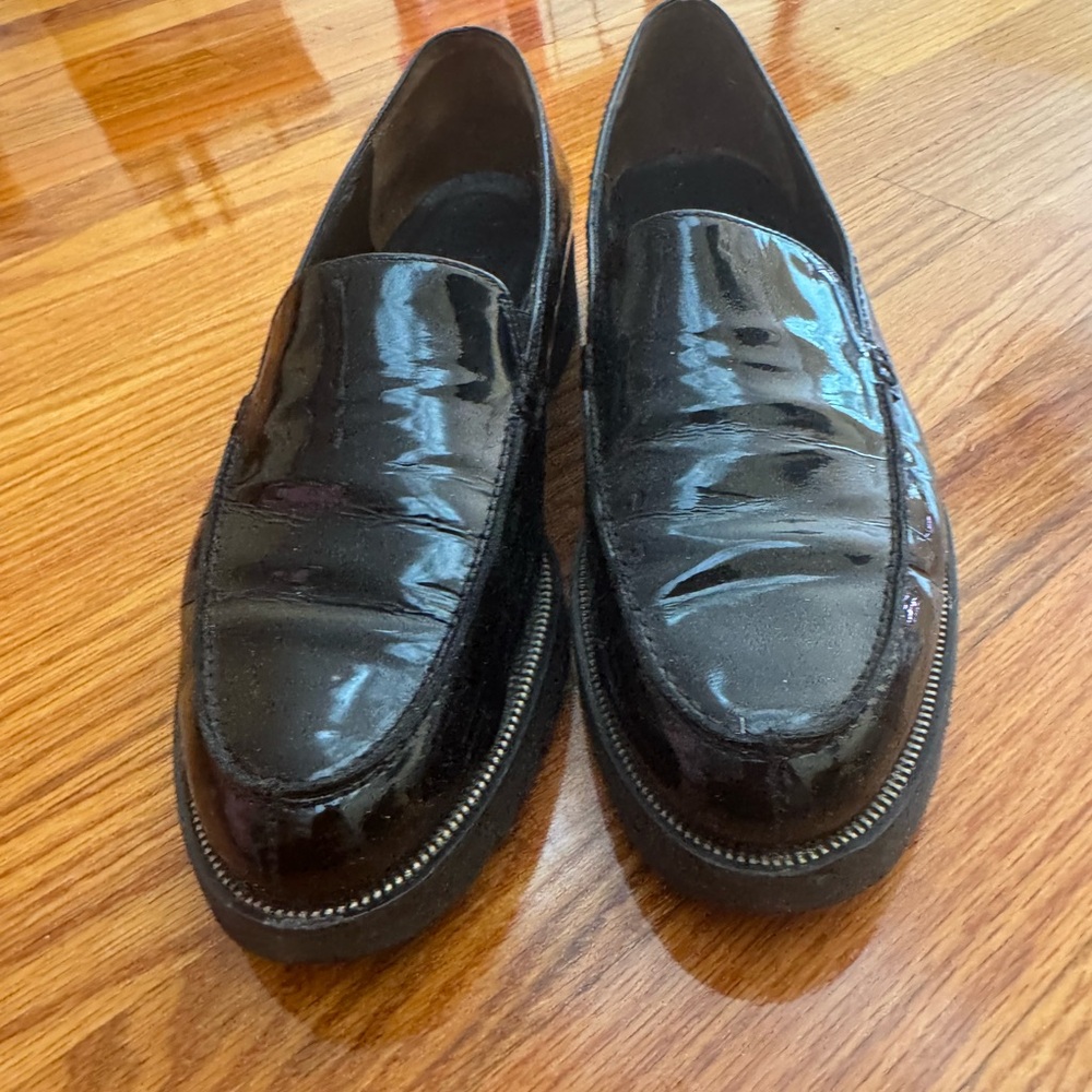 Paul Green Black Patent Leather Mules